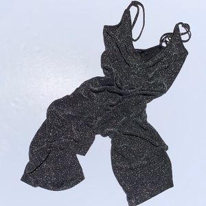 Sparkly cropped disco jumpsuit